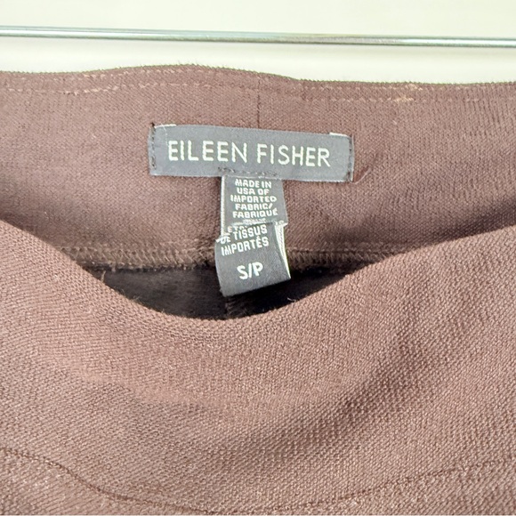 Eileen Fisher Washable Stretch Crepe Knit Slim Pants Minimalist Soft Luxe Basics - Picture 3 of 4
